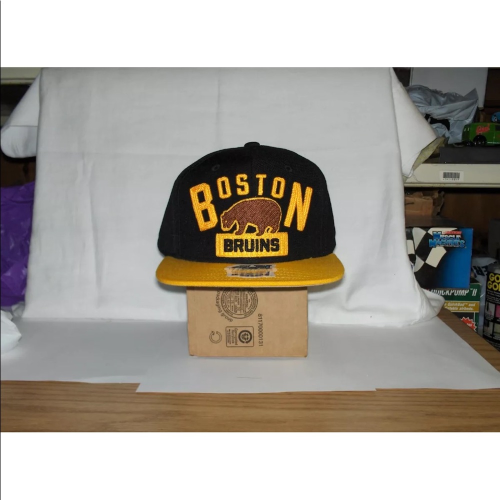 Bruins hat with bear logo
